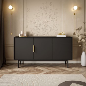 Dwudrzwiowa komoda MIRACLE 2D3S z szufladami