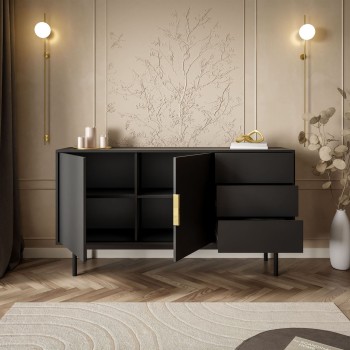 Dwudrzwiowa komoda MIRACLE 2D3S z szufladami