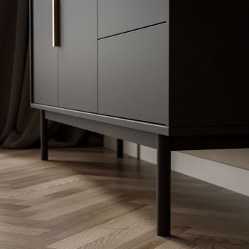 Dwudrzwiowa komoda MIRACLE 2D3S z szufladami