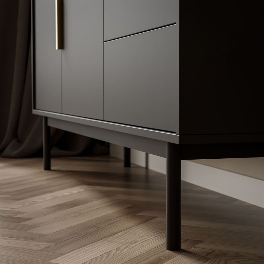 Dwudrzwiowa komoda MIRACLE 2D3S z szufladami