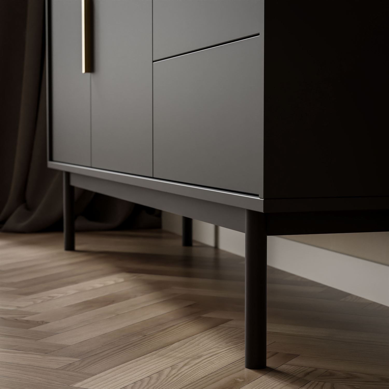 Dwudrzwiowa komoda MIRACLE 2D3S z szufladami