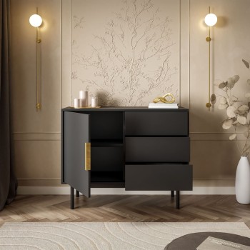 Jednodrzwiowa komoda MIRACLE 1D3S z szufladami