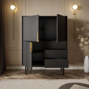 Trzydrzwiowa komoda MIRACLE 3D3S z szufladami