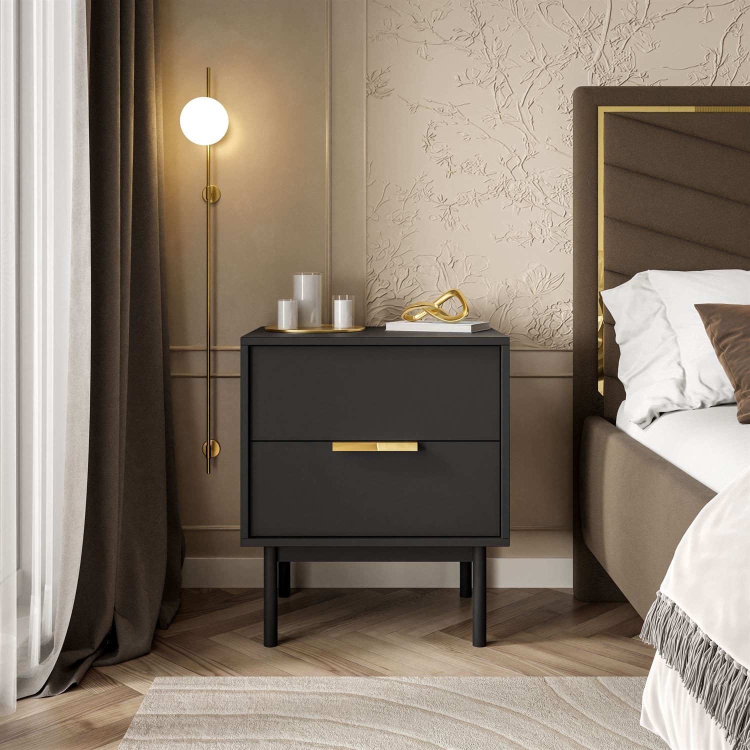 Stolik nocny MIRACLE z szufladami