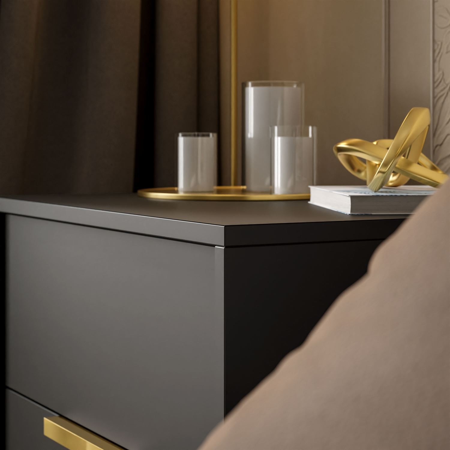 Stolik nocny MIRACLE z szufladami