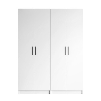 Czterodrzwiowa szafa NORA z uchwytami