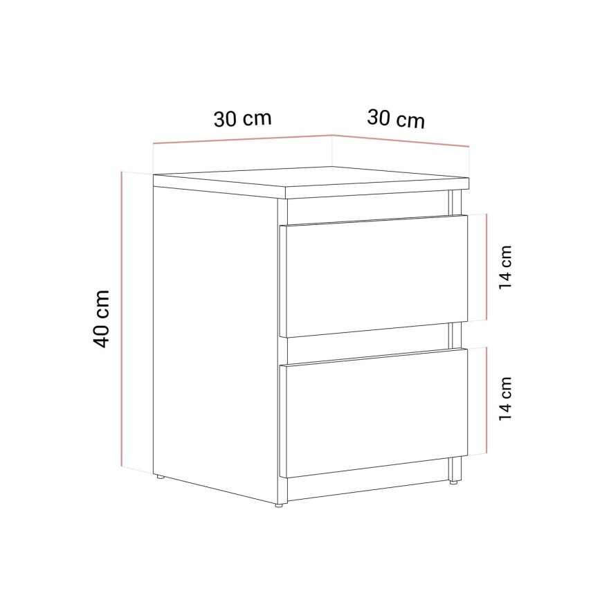 Stolik nocny HANA M2
