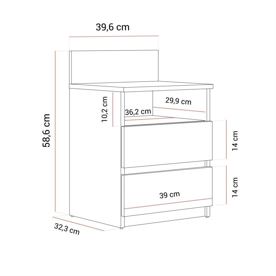 Stolik nocny HANA M1