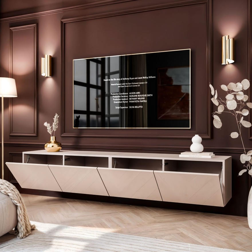 Szafka RTV COLGANTE 200 kaszmir wysoki połysk