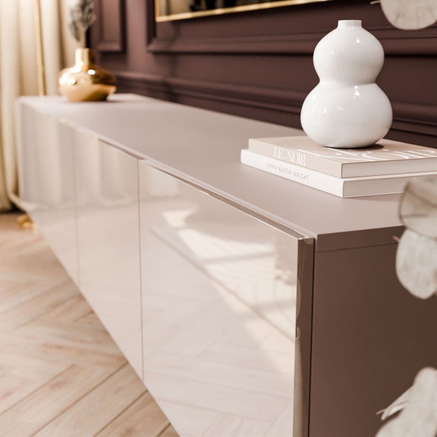 Szafka RTV COLGANTE 200 kaszmir wysoki połysk