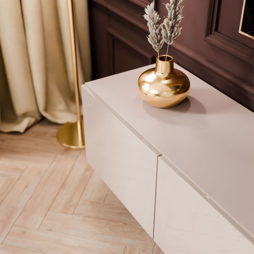 Szafka RTV COLGANTE 200 kaszmir wysoki połysk