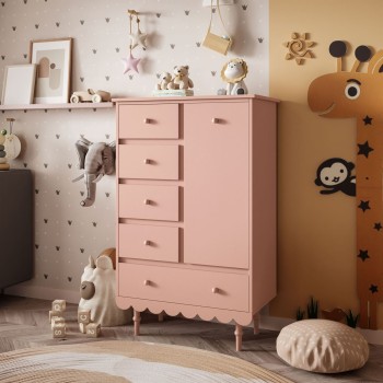 Komoda wysoka z szufladami BABUSHKA