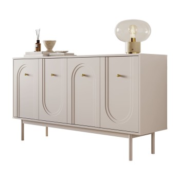 Komoda LIBERTY 4D na drewnianych nóżkach