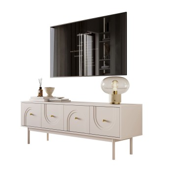 Szafka RTV LIBERTY na drewnianych nóżkach