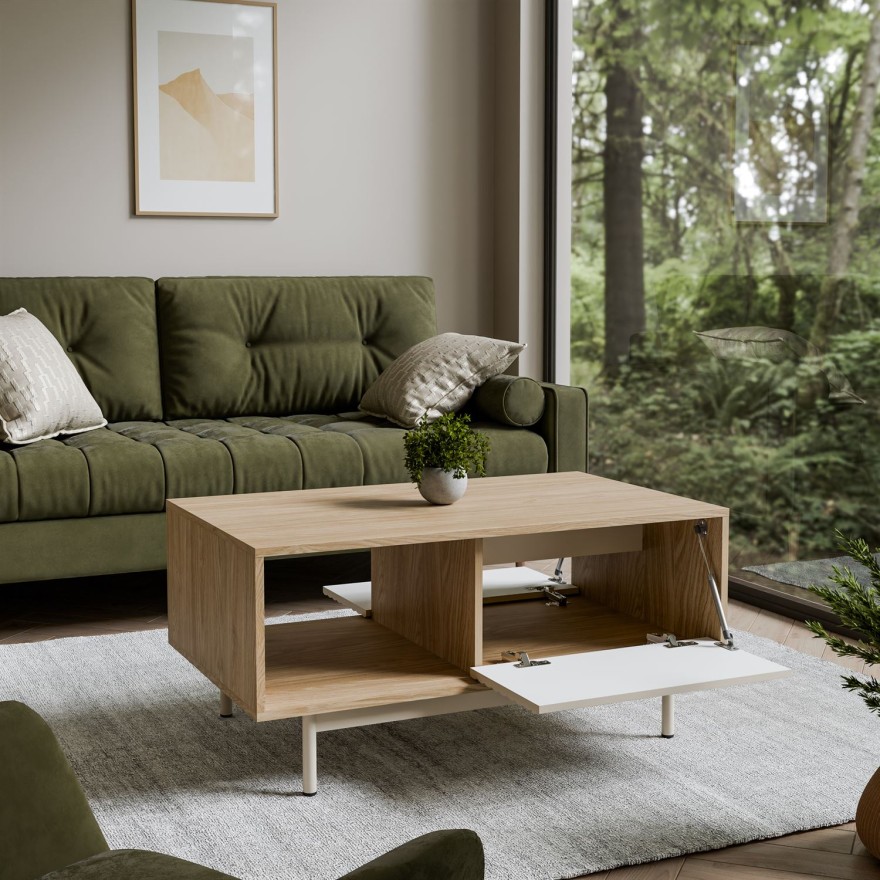 Stolik kawowy FLORENCE ze schowkiem