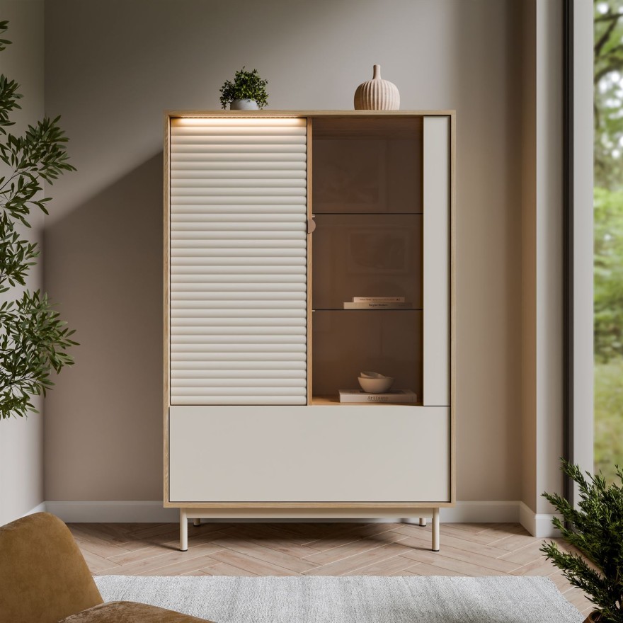 Witryna FLORENCE 2D1W z oświetleniem LED