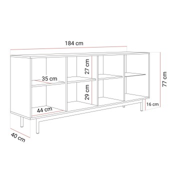 Komoda FLORENCE 3D1W z oświetleniem LED