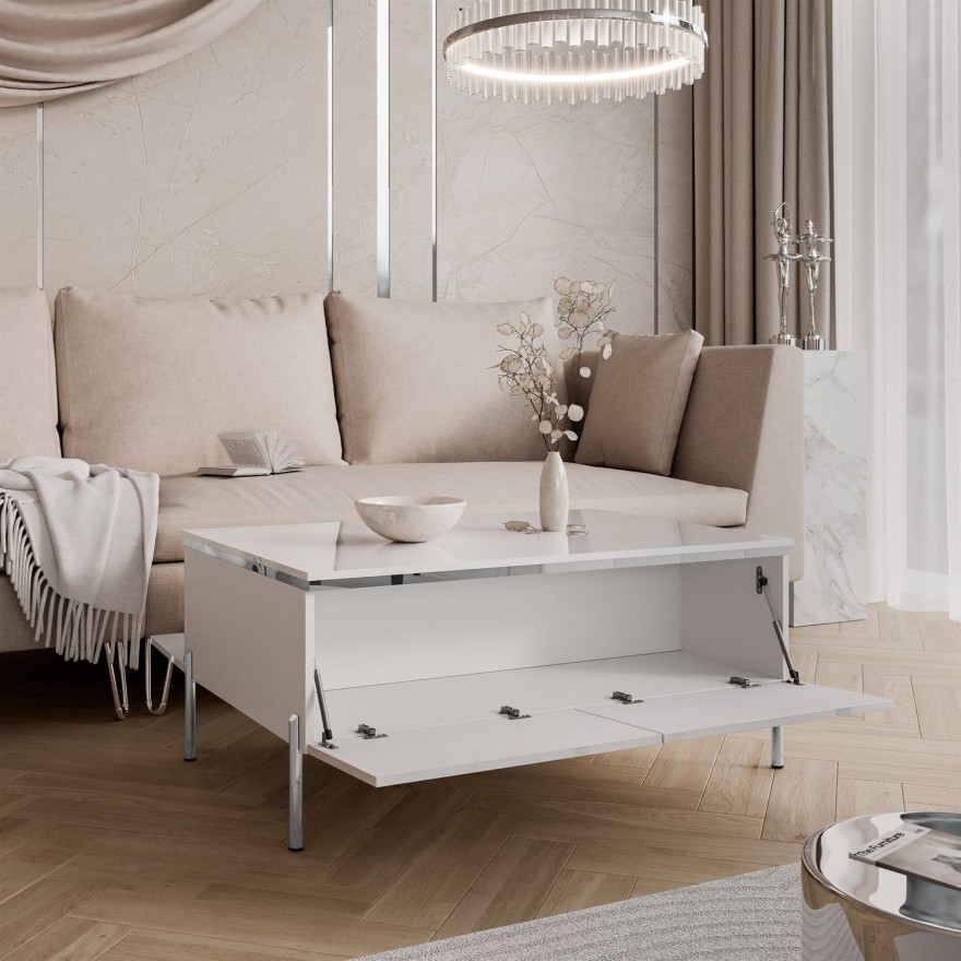 Ława AURORA SILVER ze schowkiem