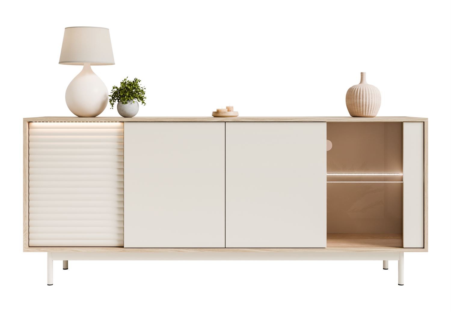 Komoda FLORENCE 3D1W z oświetleniem LED