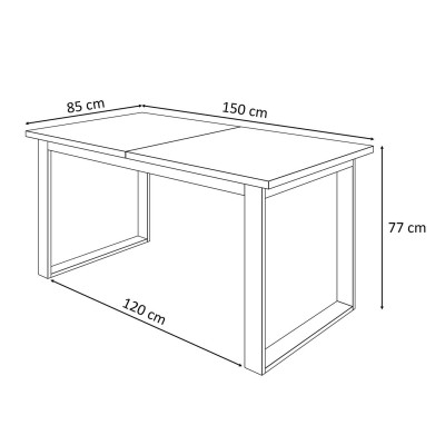 Zestaw mebli ART - O z krzesłami biały mat