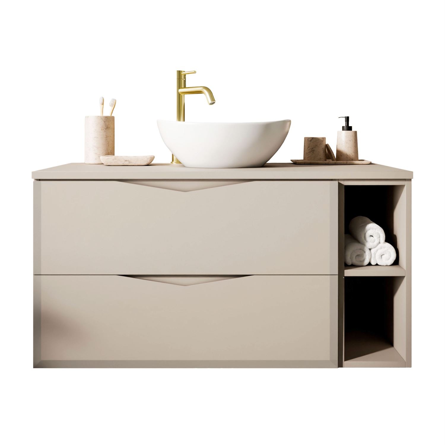 Zestaw łazienkowy MIRA II 80 cm z regałem