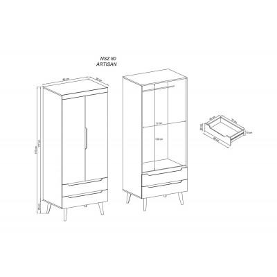 Szafa ARTICA NSZ80