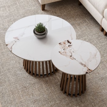 Zestaw stolików kawowych 2w1 MARISE