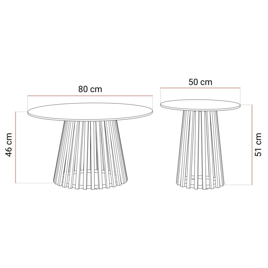 Zestaw stolików kawowych 2w1 MARISE