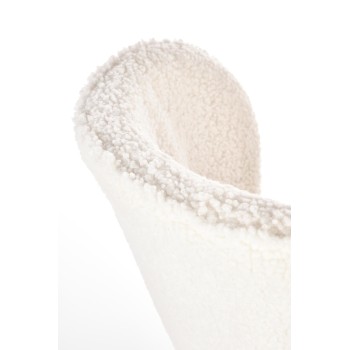 Krzesło tapicerowane LOVI na złotych nogach