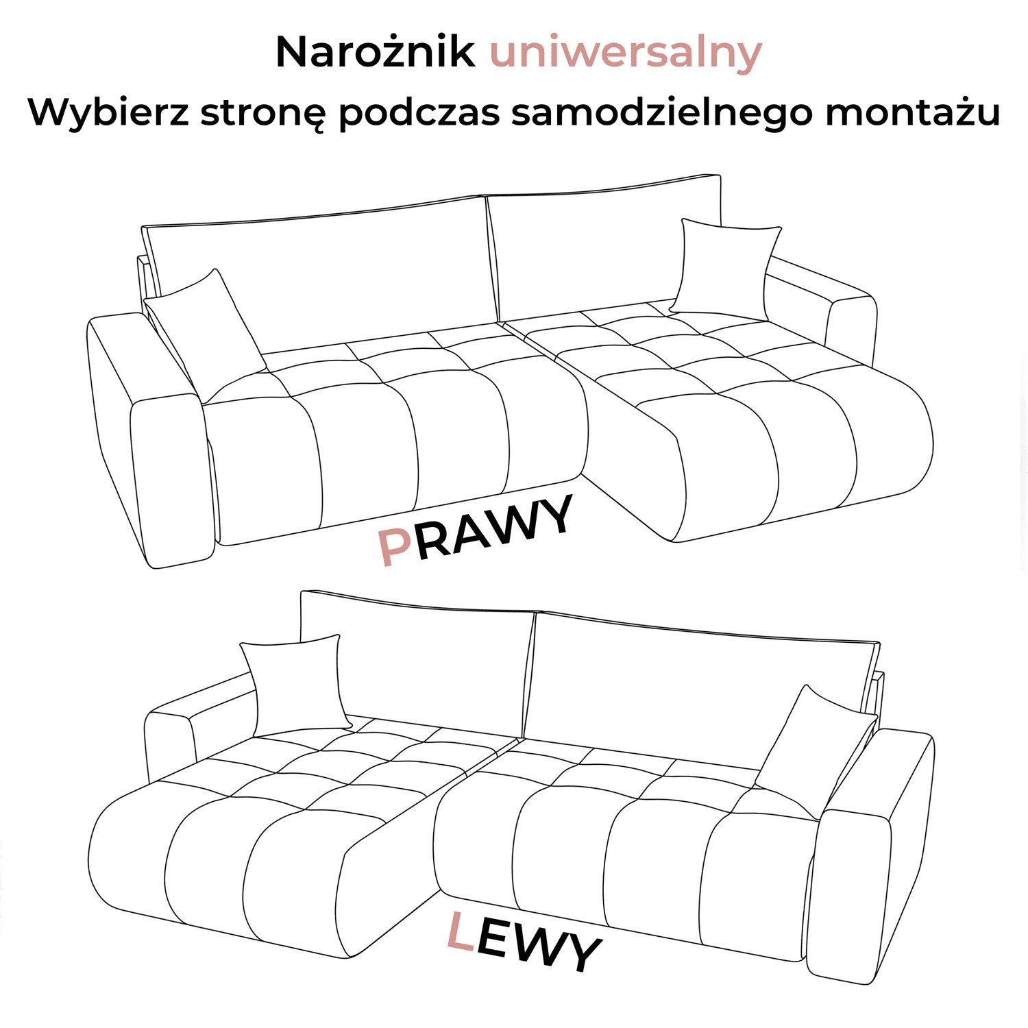 Narożnik tapicerowany CLOUD