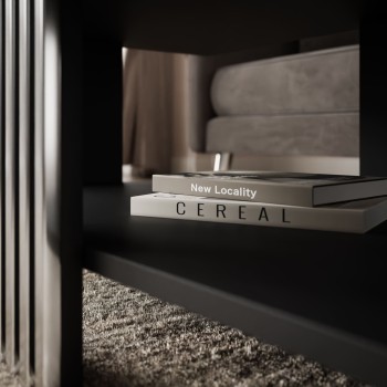 Stolik kawowy SAPHIRA SILVER z półką