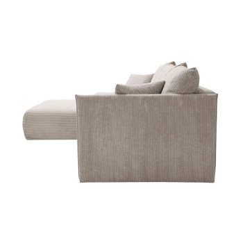 Narożnik tapicerowany LAVIO L z funkcją spania i pojemnikiem na pościel