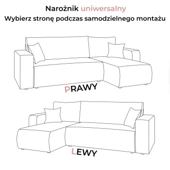 Narożnik tapicerowany PRESTIGE L