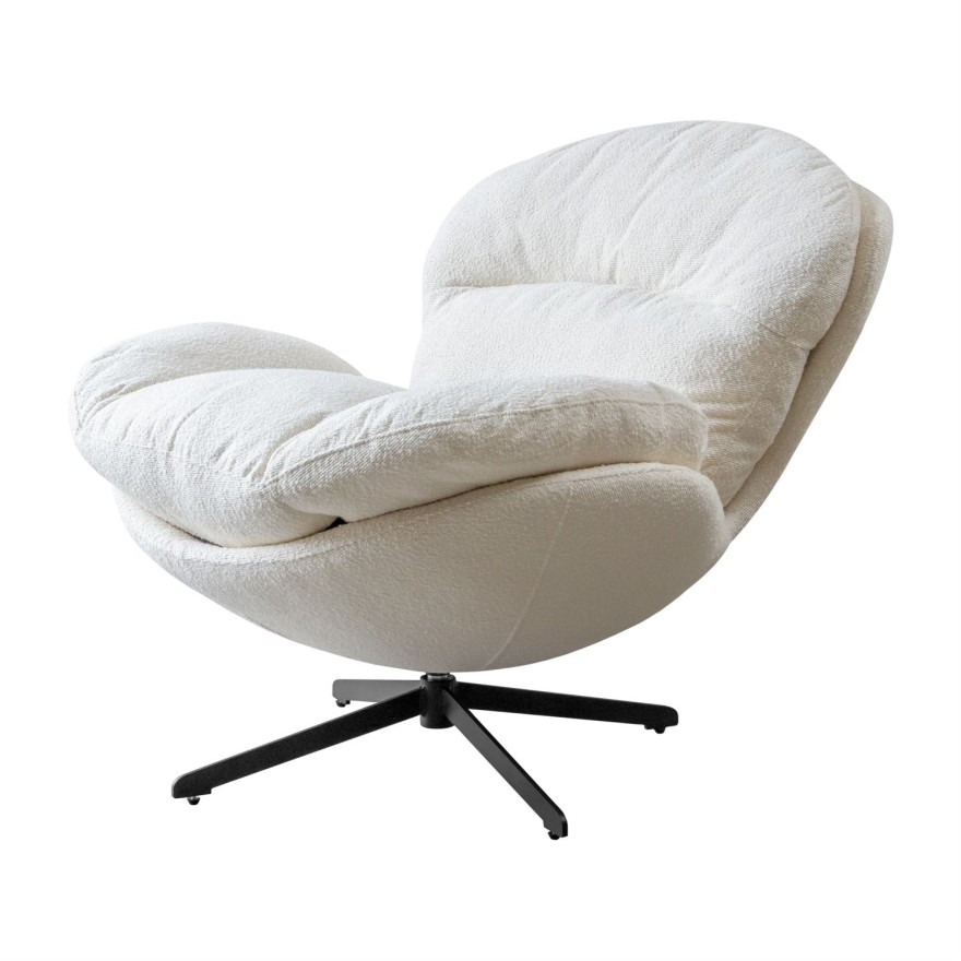 Obrotowy fotel tapicerowany COCO 360°