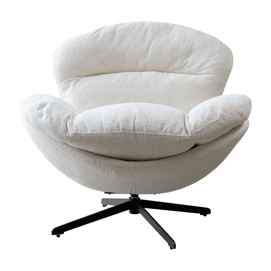 Obrotowy fotel tapicerowany COCO 360°