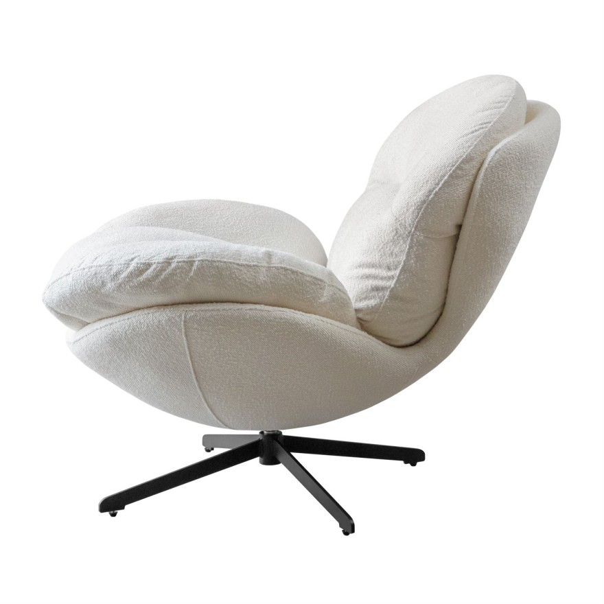 Obrotowy fotel tapicerowany COCO 360°