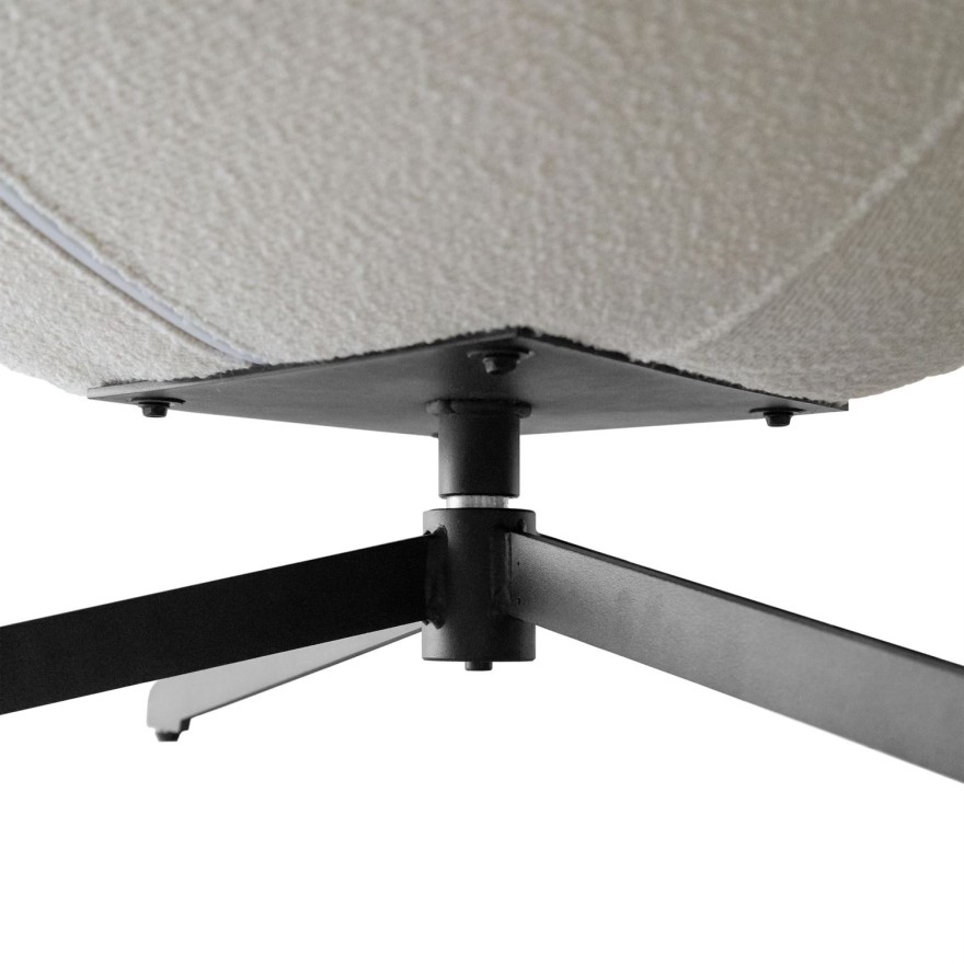 Obrotowy fotel tapicerowany COCO 360°