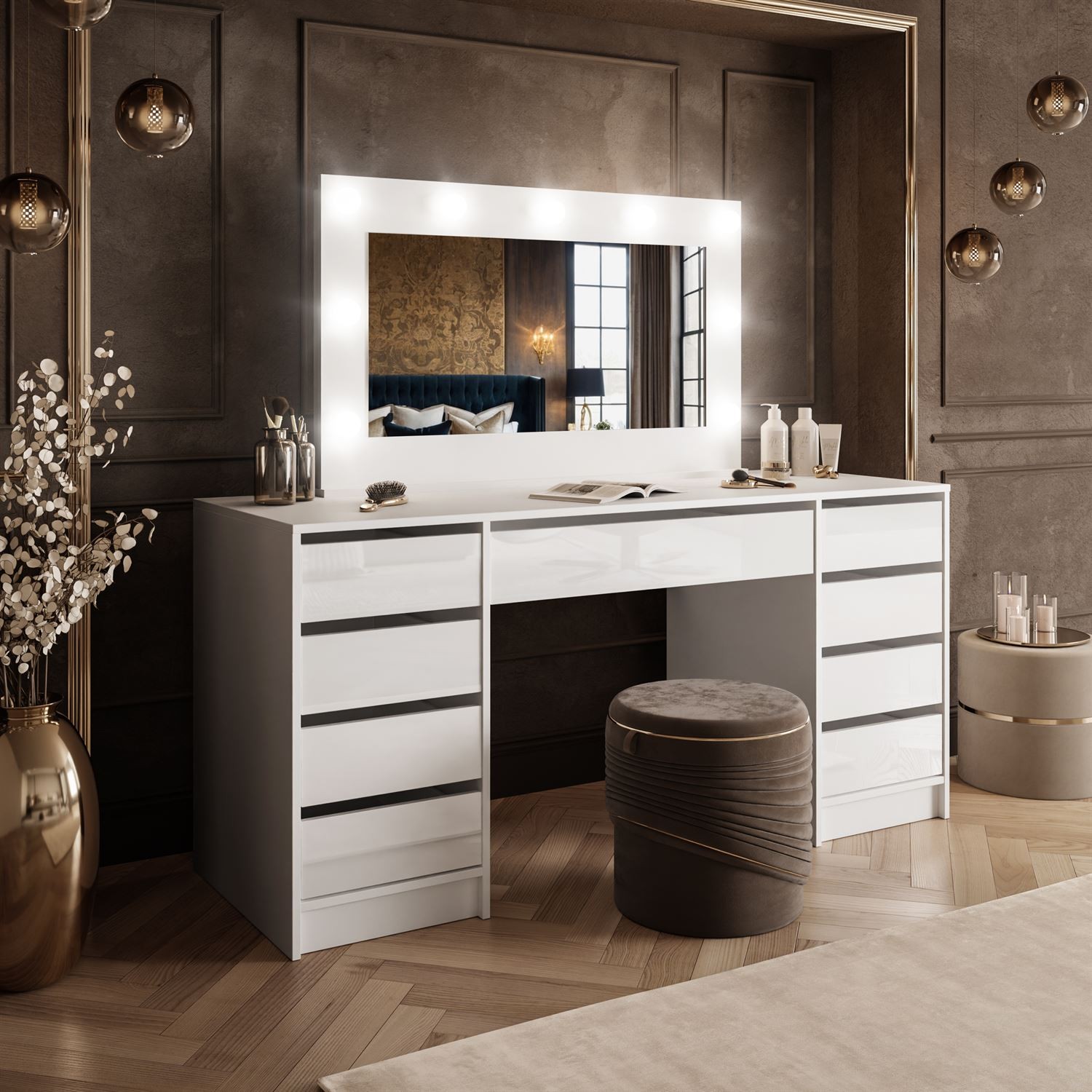 Toaletka MADA DOUBLE z oświetleniem LED