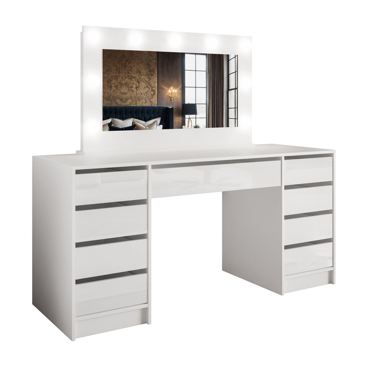 Toaletka MADA DOUBLE z oświetleniem LED