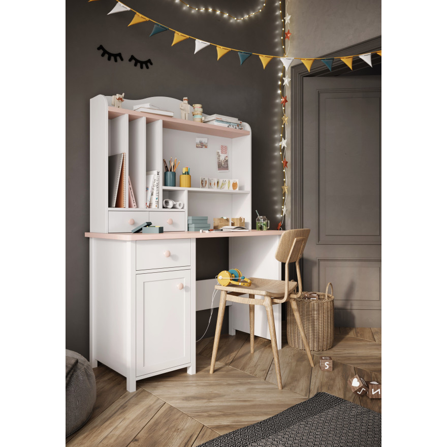 Nadstawka LUNA LN-04 - biały/różowy