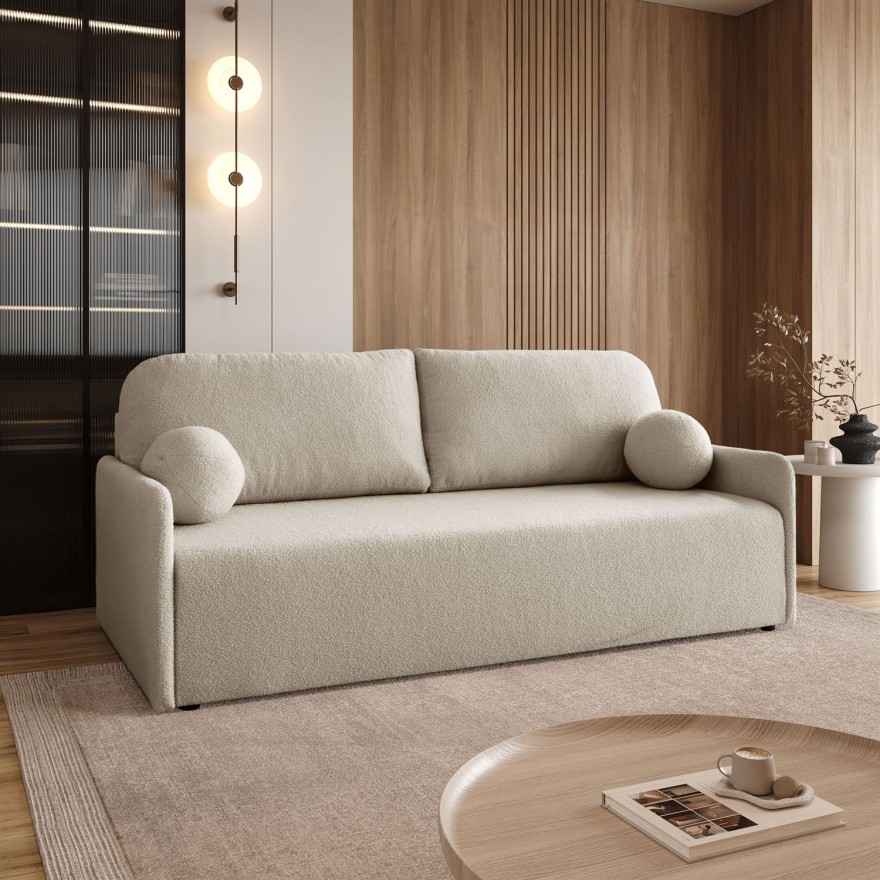 Kanapa CUDDLE z funkcją spania i pojemnikiem na pościel