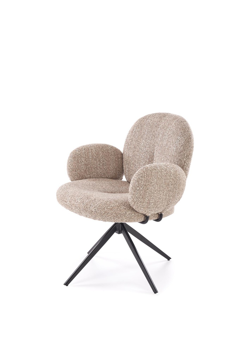 Tapicerowany fotel obrotowy 360° BERRY