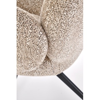 Tapicerowany fotel obrotowy 360° BERRY