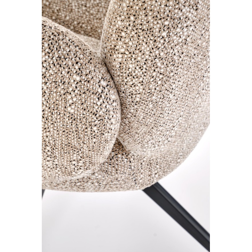 Tapicerowany fotel obrotowy 360° BERRY