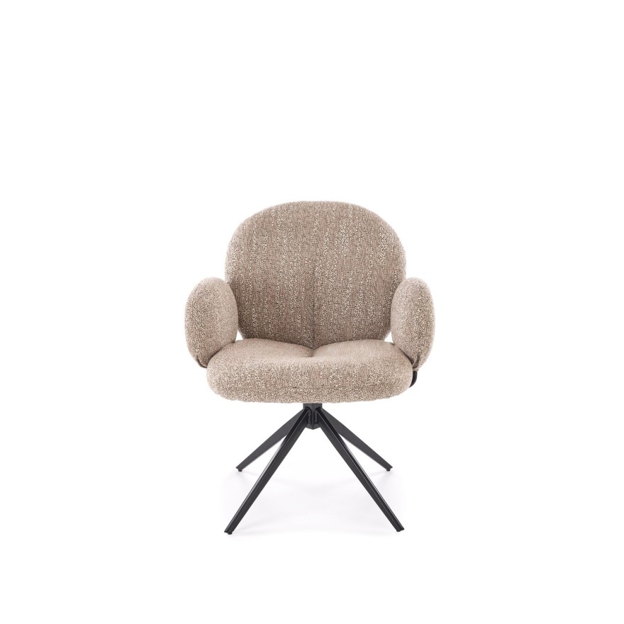 Tapicerowany fotel obrotowy 360° BERRY