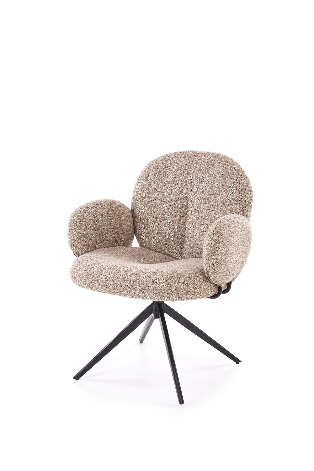 Tapicerowany fotel obrotowy 360° BERRY