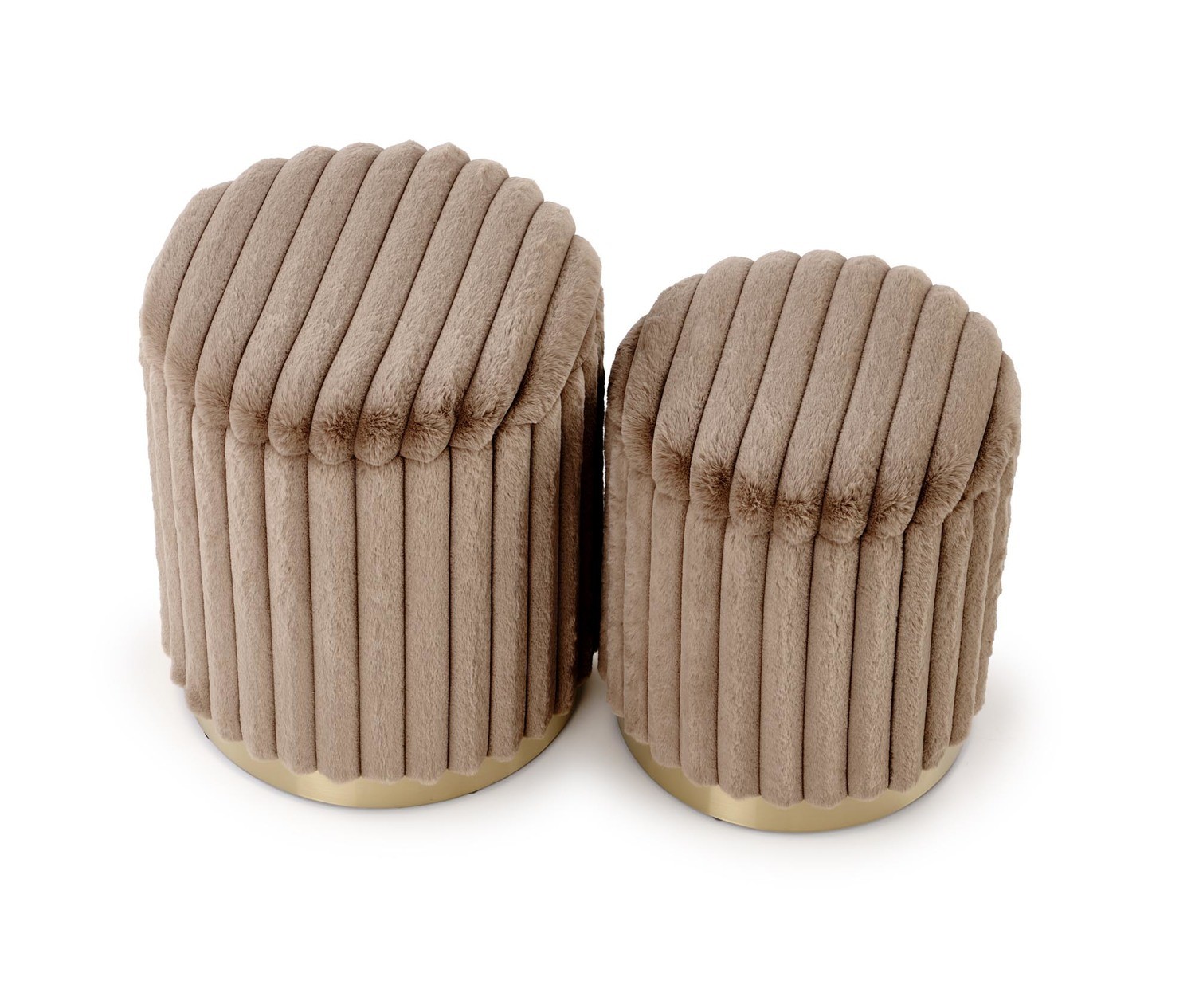 Zestaw puf tapicerowanych AUREA