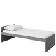 Łóżko górne z materacem POK PO-13 grafit/buk ibsen/szary jasny
