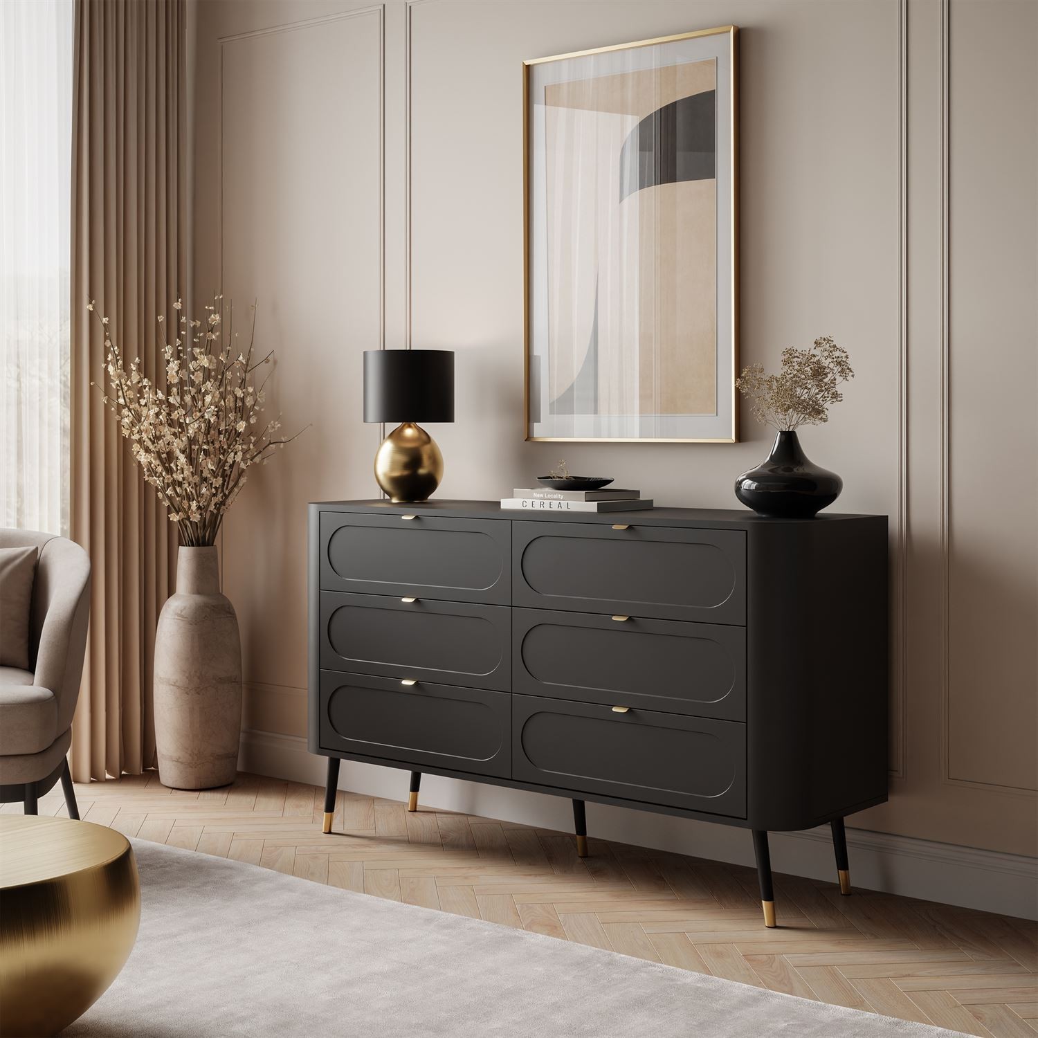 Komoda pokojowa 6S SHADOW z szufladami