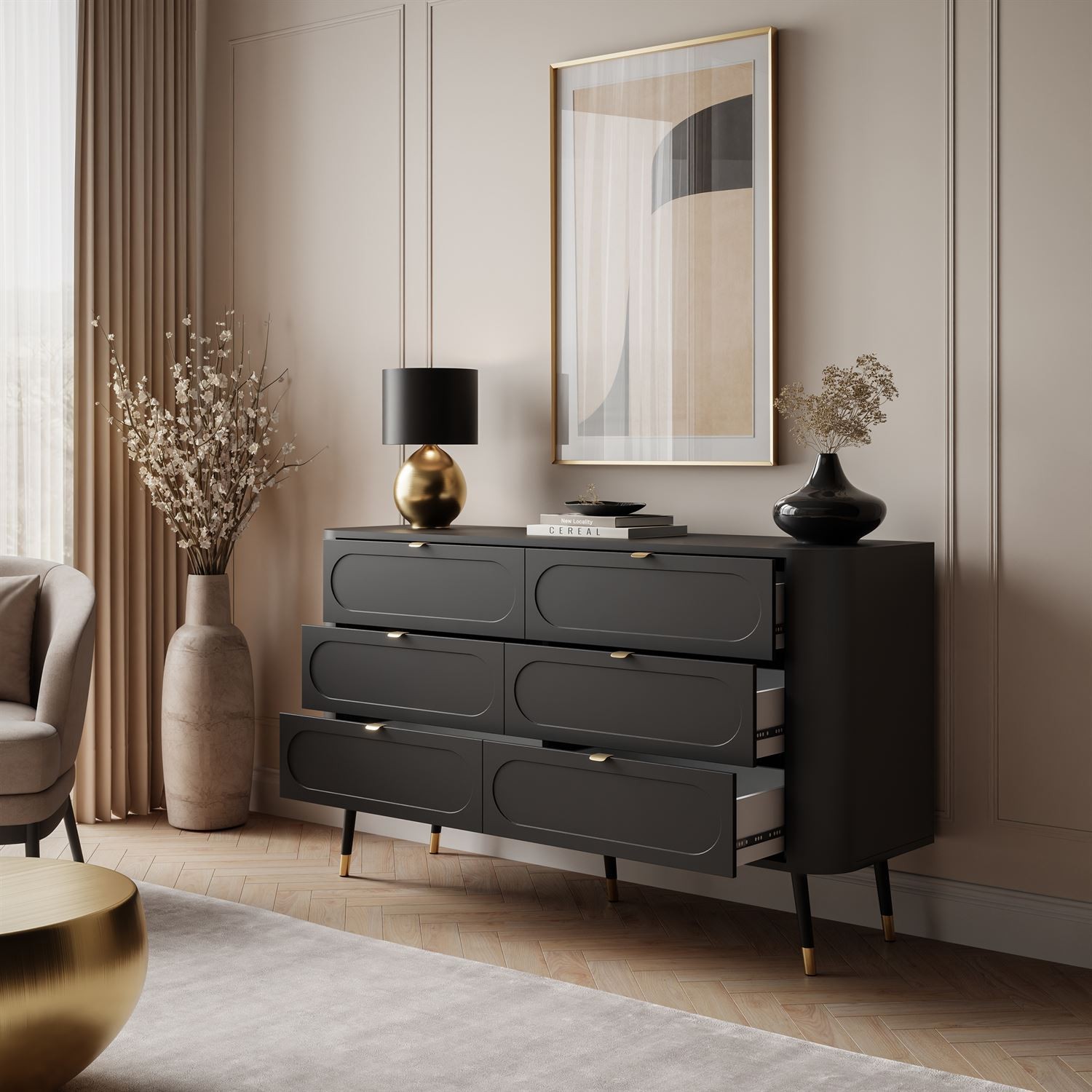 Komoda pokojowa 6S SHADOW z szufladami